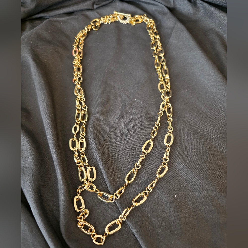 OPC “Off Park Collection” Gold-Tone Link Chain Necklace